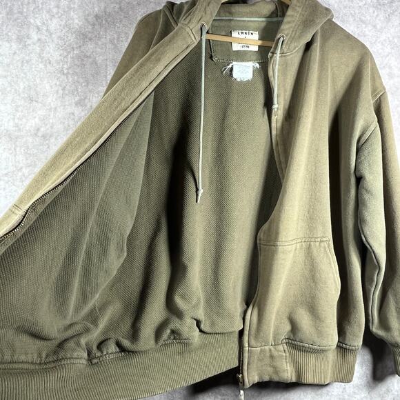 Lakin McKey Hoodie Sweatshirt‎ Mens Size XL Green Full Zip Athleisure Outdoor - Picture 4 of 9